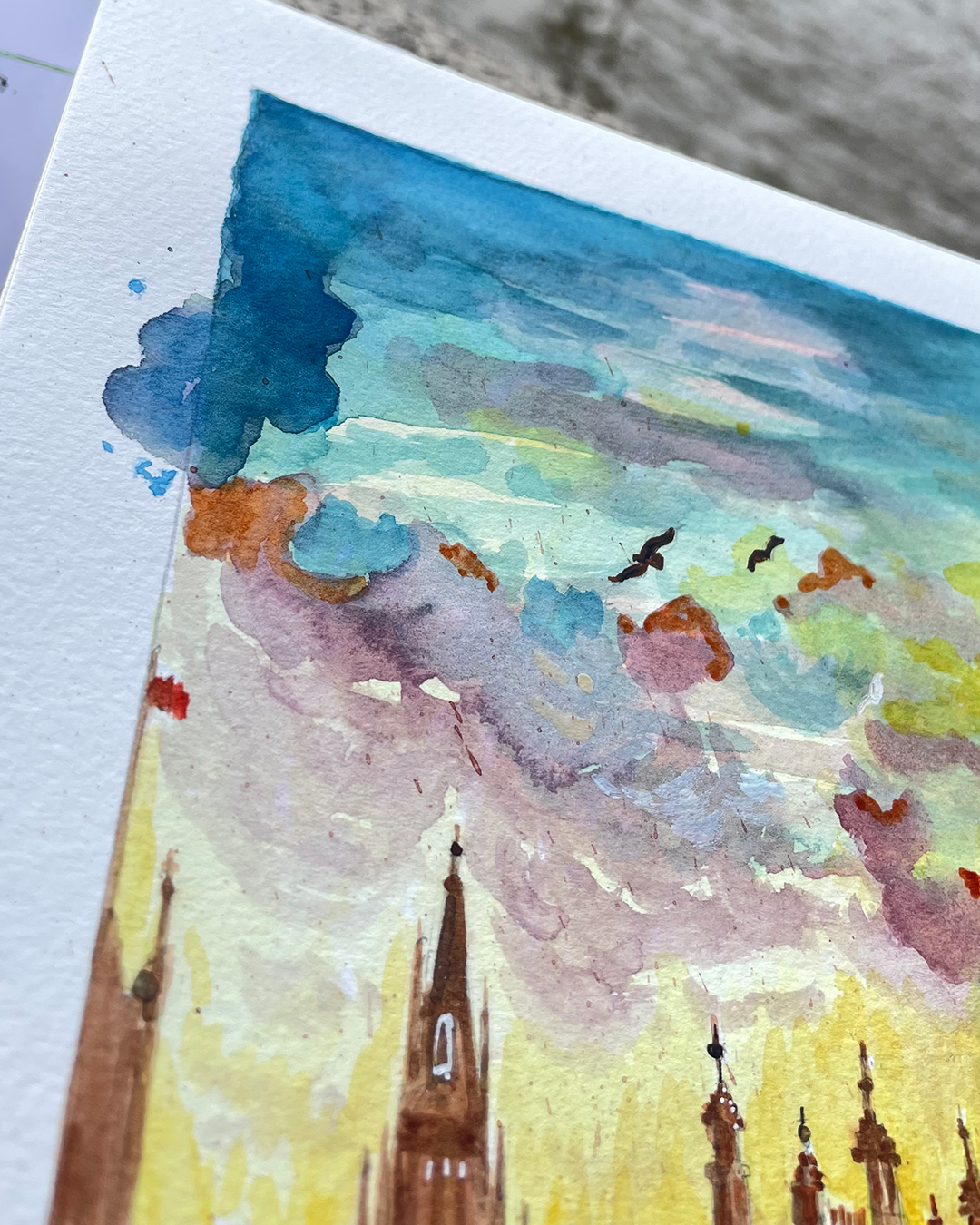 BIG BEN LONDON - WATERCOLOR PRINT- (LIMITED EDITION) - Imagen 12