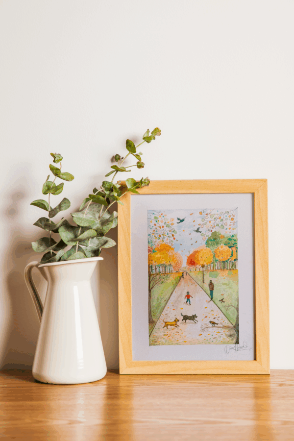 Autumn Walk in Greenwich - Watercolor print- Limited edition - Imagen 9