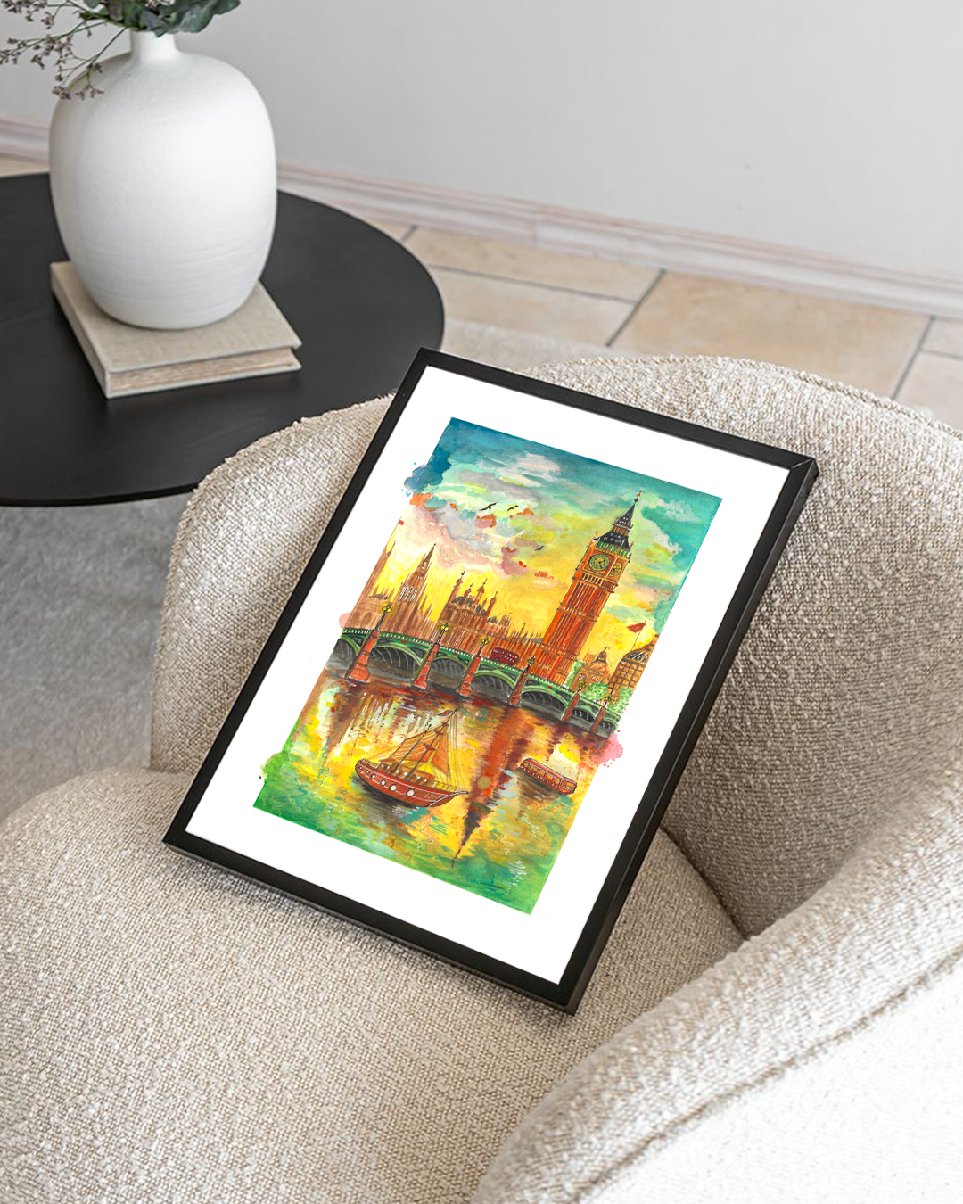 BIG BEN LONDON - WATERCOLOR PRINT- (LIMITED EDITION) - Imagen 6